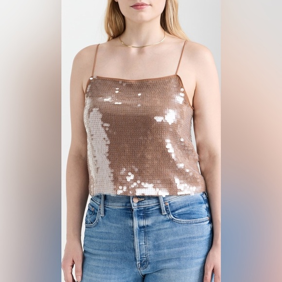 NWT Madewell Fallen Timber Sequin Square-Neck Cami Size Medium - Picture 13 of 15